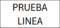 Nombre de la línea PRUEBA