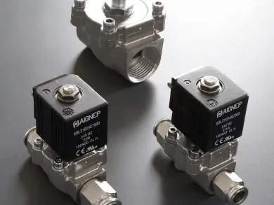 Electroválvula Servoaccionada Inox 316L Laton ∆P = 0.03 Bar - Operador 13 mm