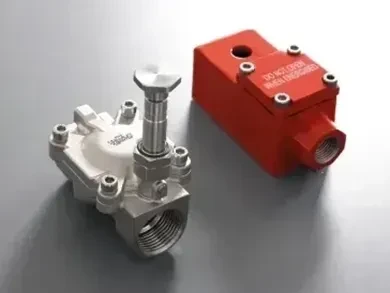 Electroválvula Servoaccionada Antideflagrante Cuerpo Inox 316L ∆P = 0.15 Bar - Operador 14 mm