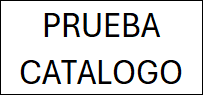 Nombre del catálogo PRUEBA